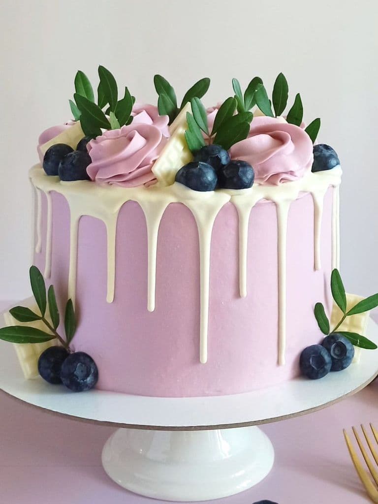 Blush Berry Drip Cake - 1