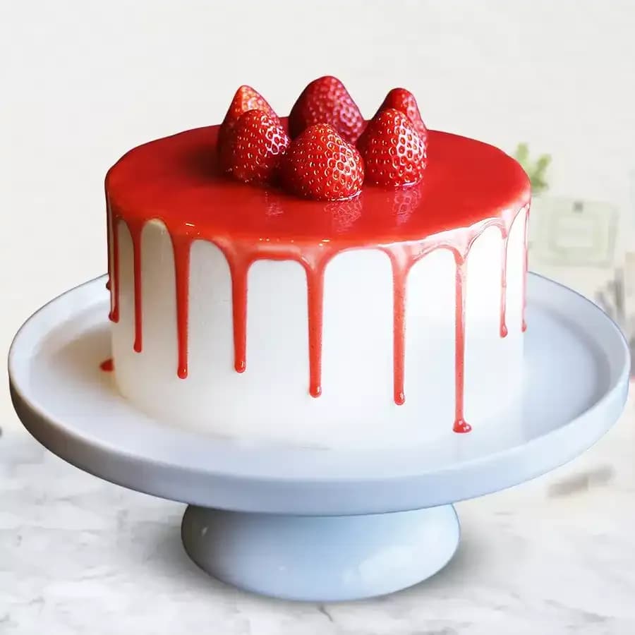 Strawberry Bliss Cake 🍓✨ - 4